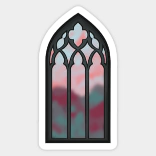 Gothic Fantasy Stained Glass Window Sticker